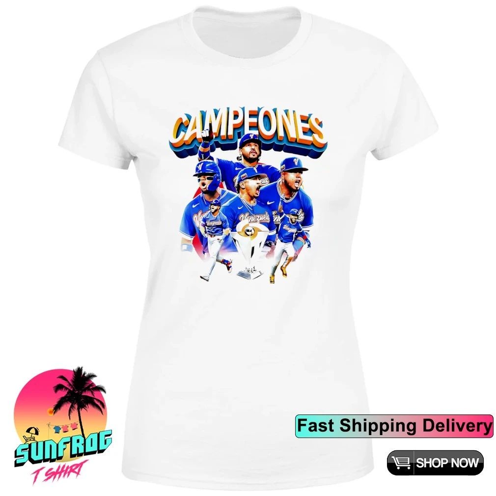 Campeones Venezuela baseball 2026 WBC Champions graphic shirt