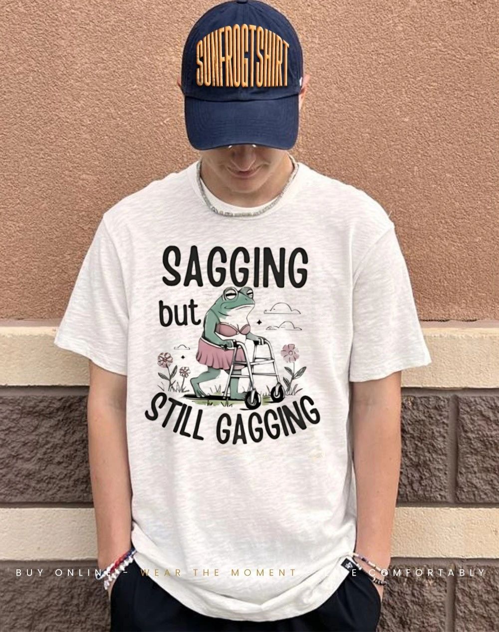 Old frog lady bikini sagging but still gagging shirt