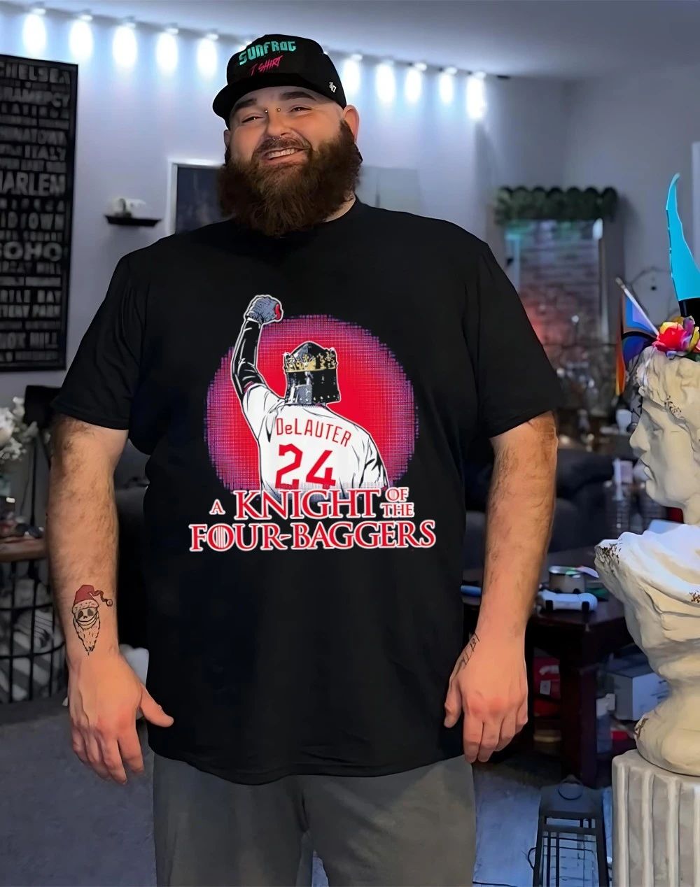Chase DeLauter Cleveland Guardians A Knight Of The Four-Bagger shirt