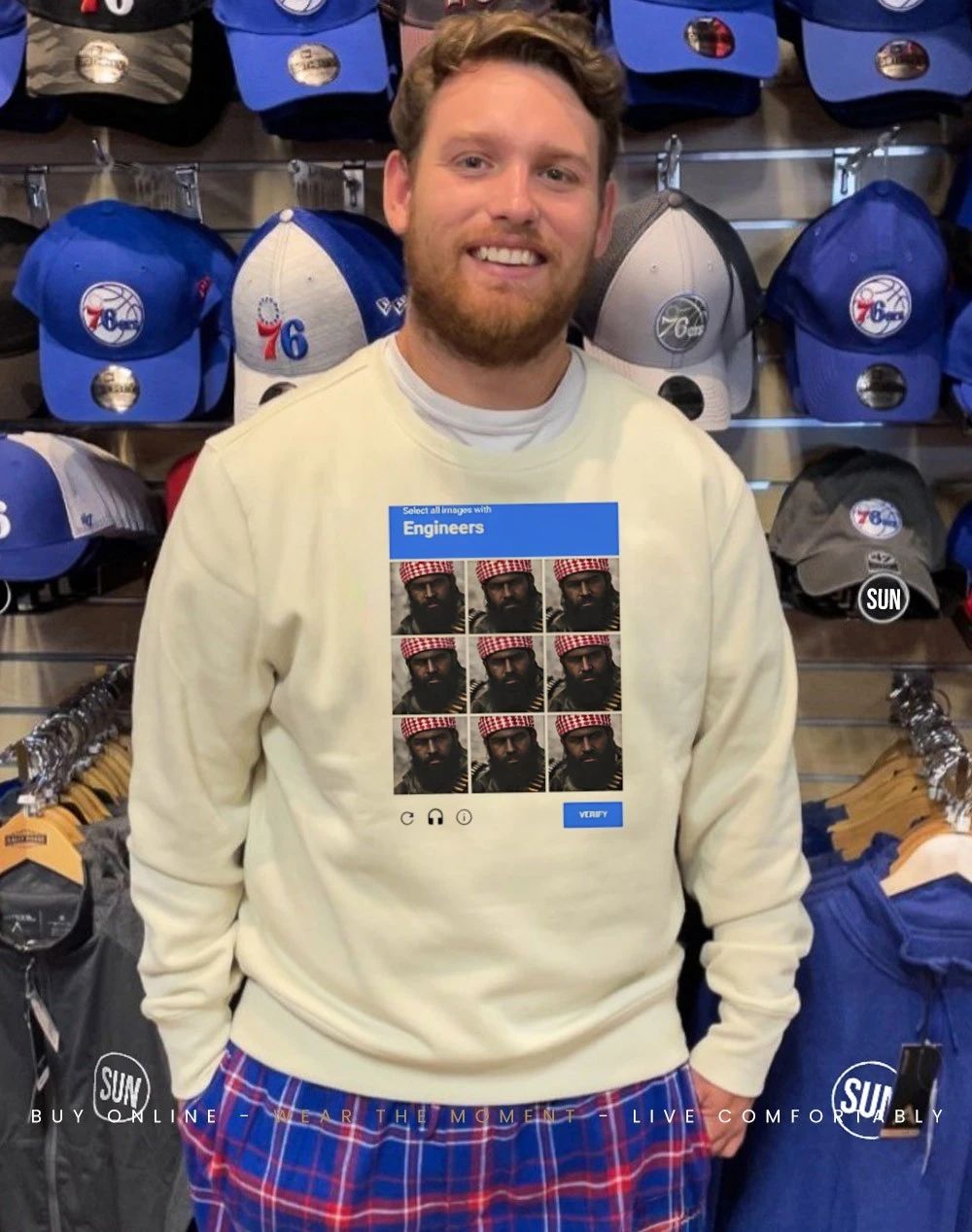 Select all images with engineers captcha graphic shirt