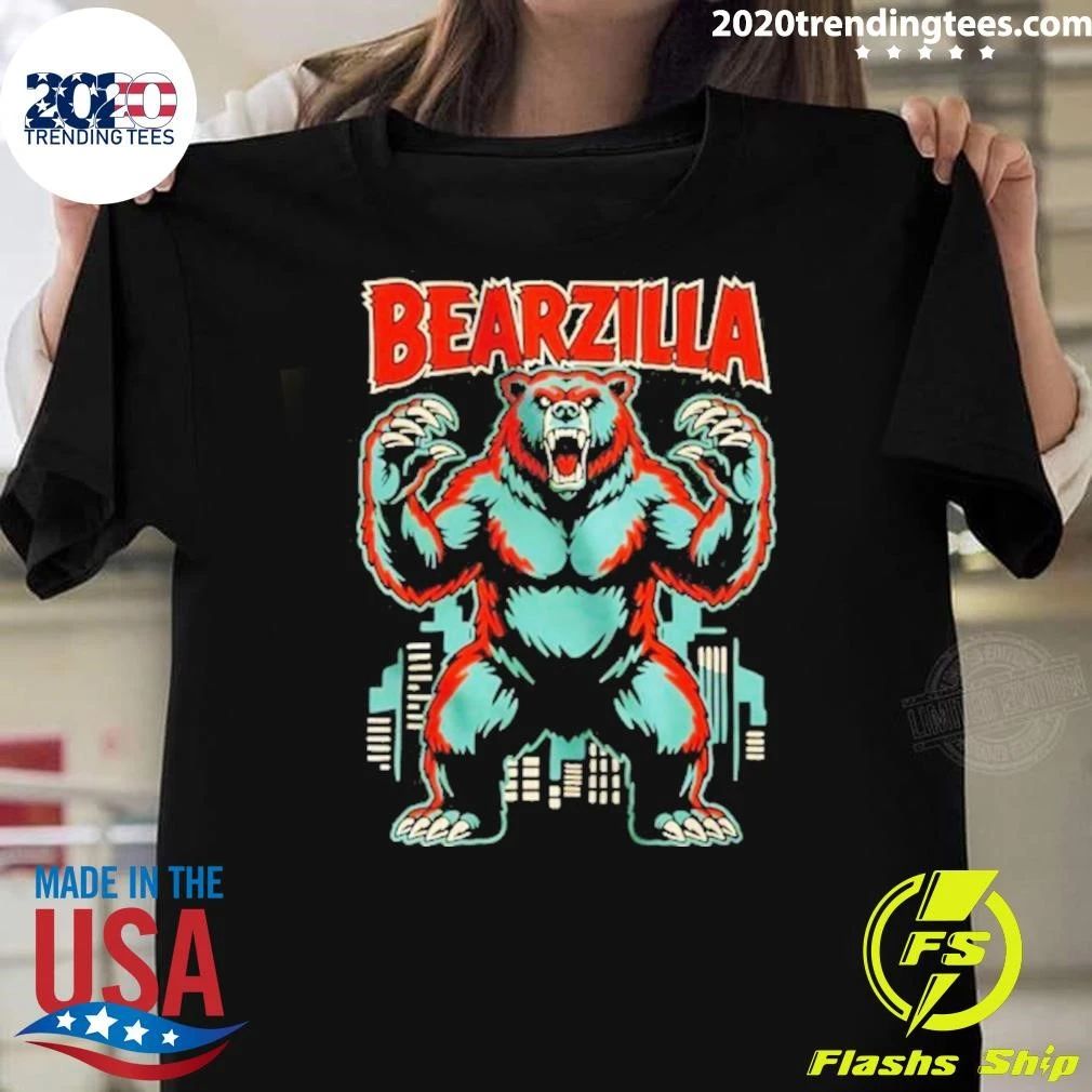 Bearzilla Bear Godzilla Monster Kaiju Shirt