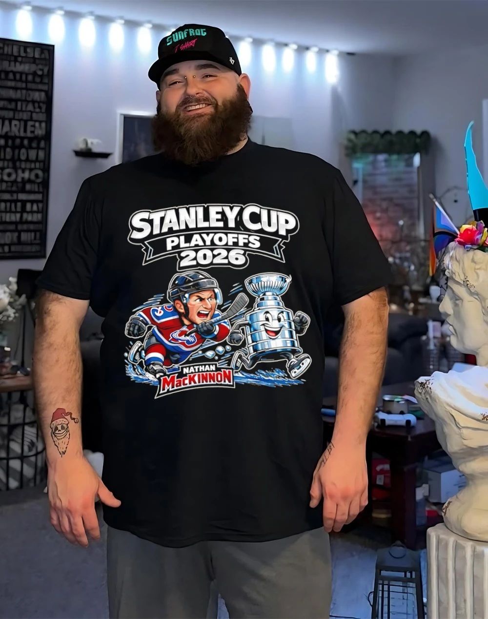 Nathan Mackinnon 2026 Stanley Cup Playoffs cartoon shirt