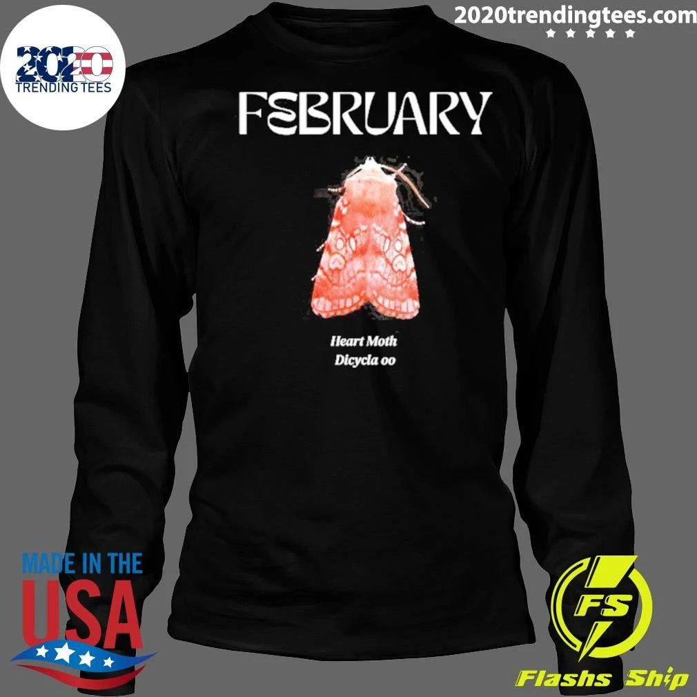 February Heart Moth Dicycla Oo Entomology Shirt