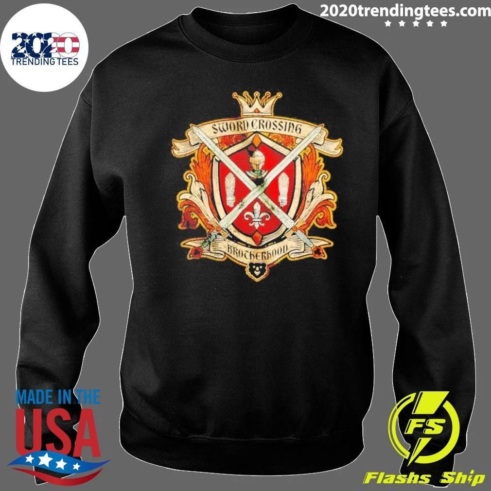 Sword Crossing Brotherhood Medieval Knight Shirt