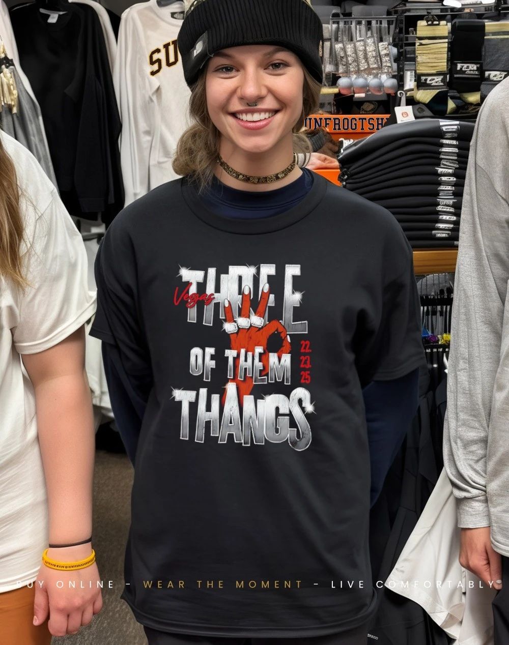 Three Of Them Thangs Vegas Las Vegas Aces ’22 ’23 ’25 shirt