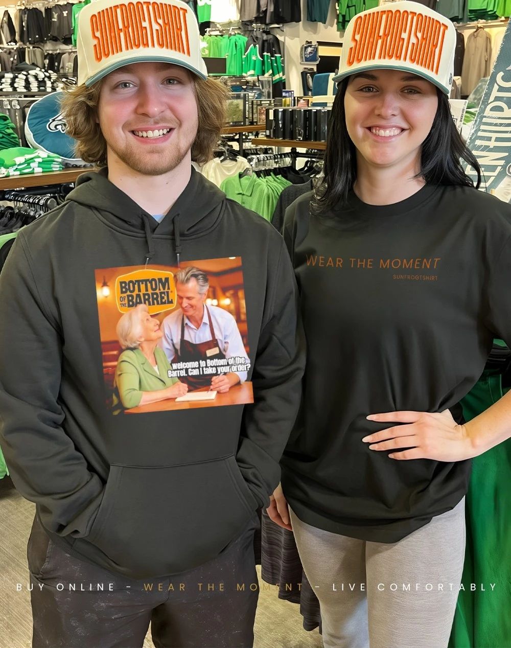 Gavin Newsom welcome to bottom of the barrel can I take your order shirt