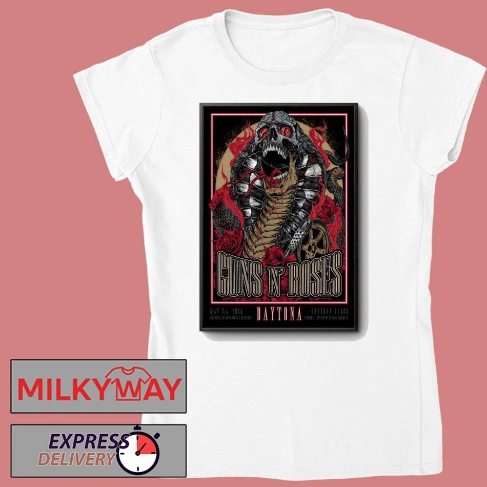 Guns N’ Roses In Daytona Beach FL On May 7 2026 Tour Poster shirt
