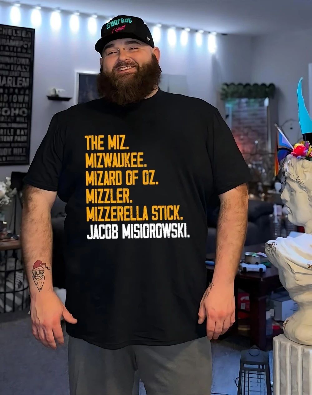Milwaukee Miz Jacob Misiorowski Blue shirt