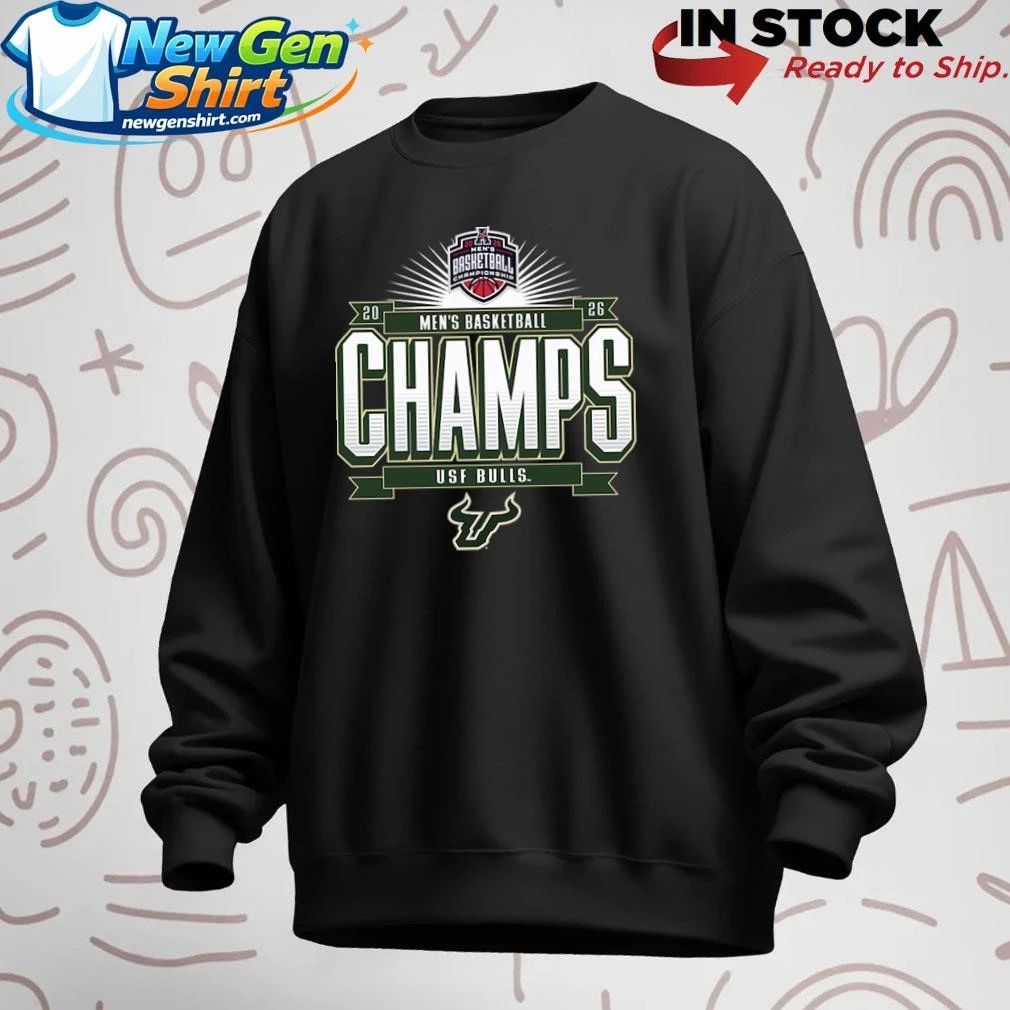 South Florida Bulls 2026 American Conference Men’s Basketball Tournament Champions Shirt