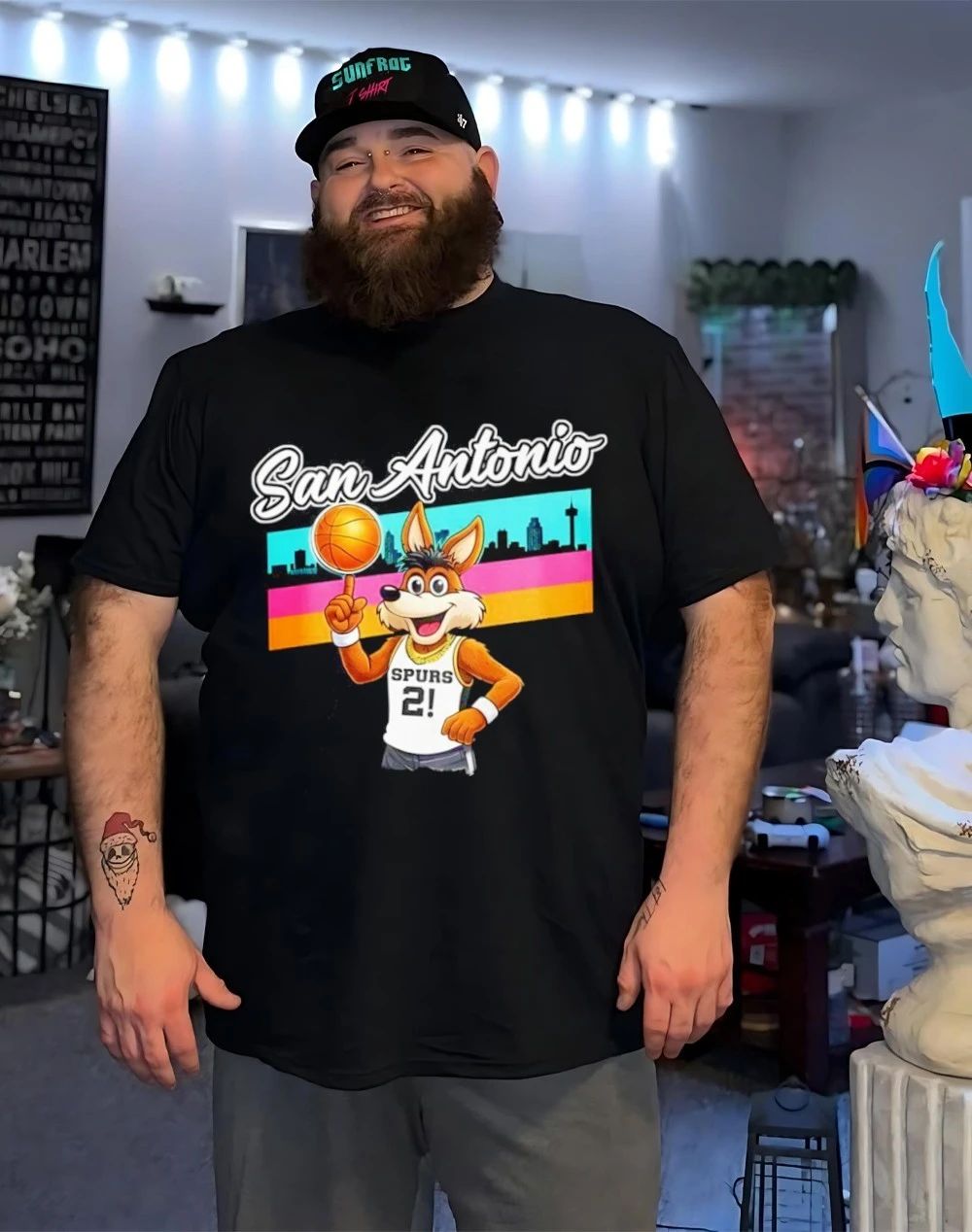San Antonio Spurs Crazy Hispanic Spurs Basketball graphic shirt