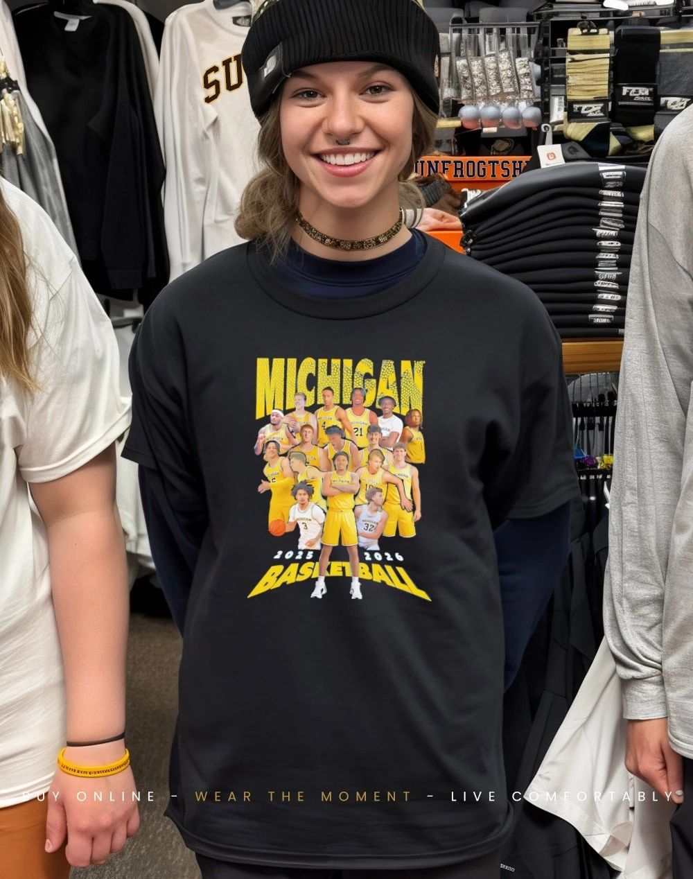 Michigan Men’s Basketball 2025 2026 team collage shirt