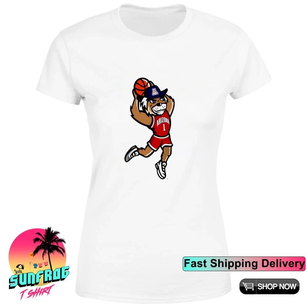 Arizona Wildcats Dunking Wilbur mascot shirt