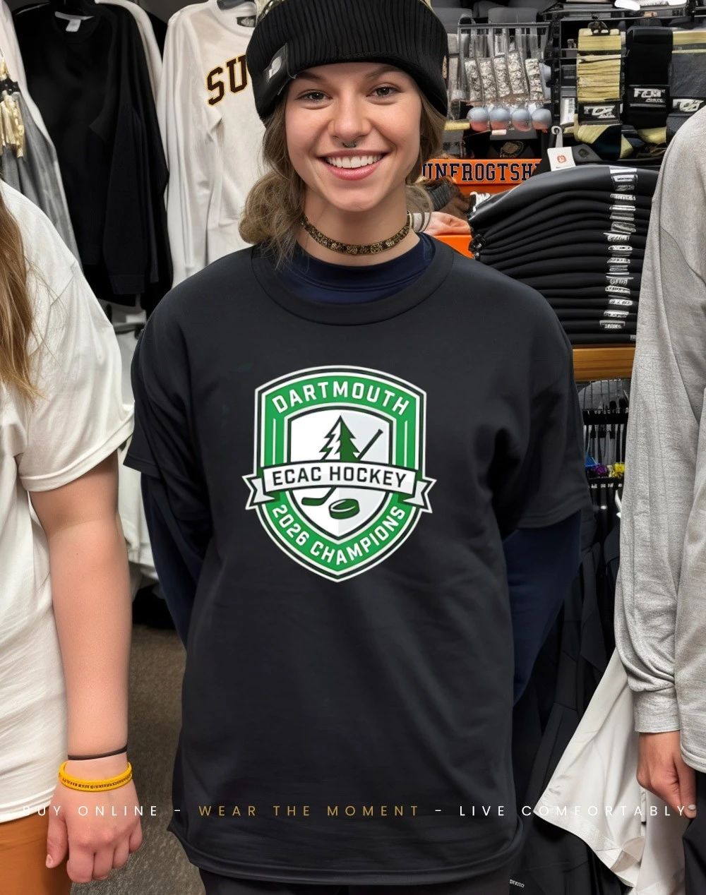 Dartmouth Big Green 2026 ECAC Hockey Champions logo shirt