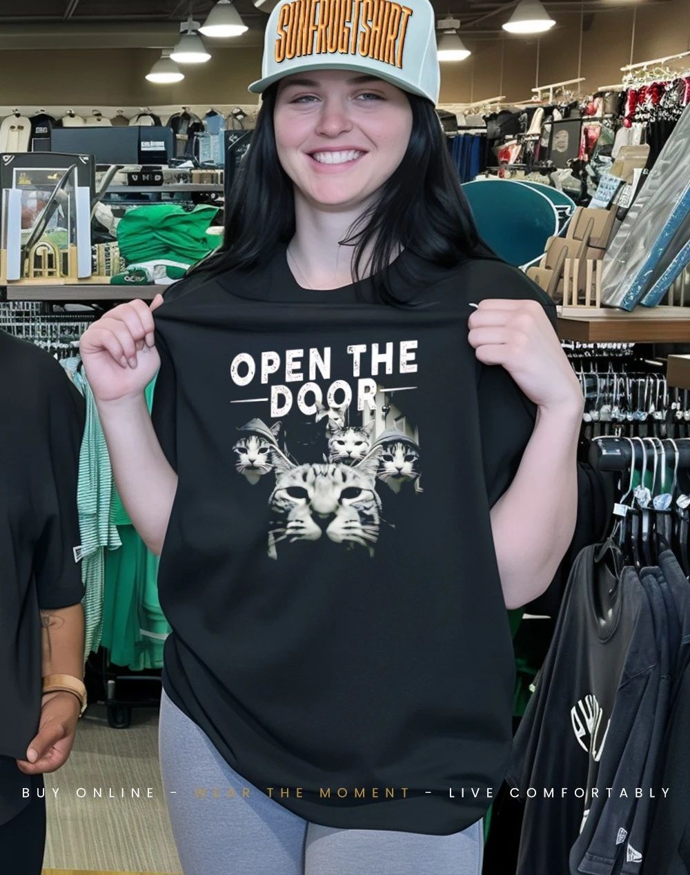 Cat gang open the door shirt