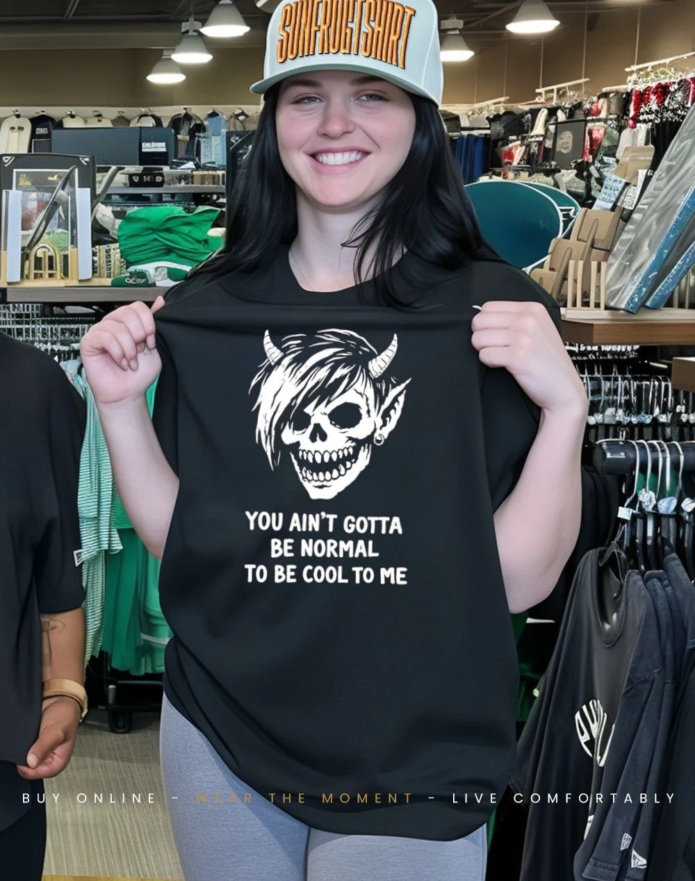 Devil skull you ain’t gotta be normal to be cool to me shirt