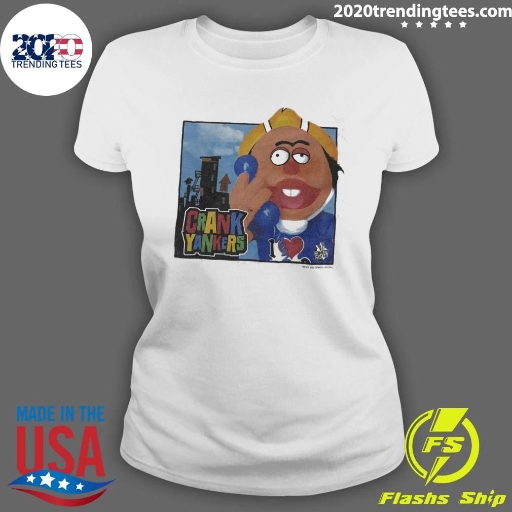 Comedy Central Crank Yankers White Ringer Vintage Shirt