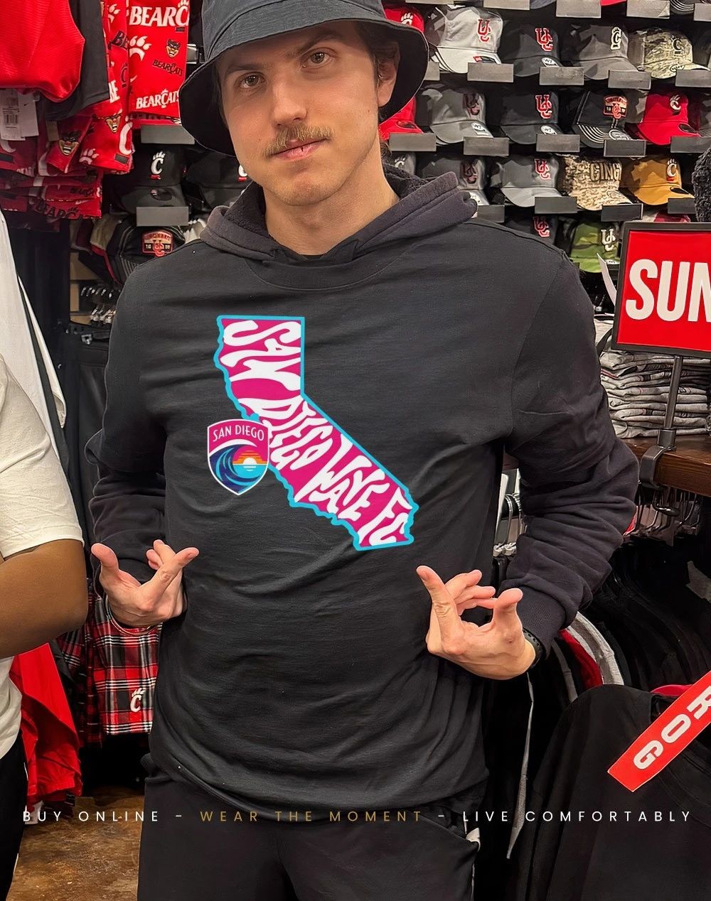 San Diego Wave FC Groovy State graphic shirt