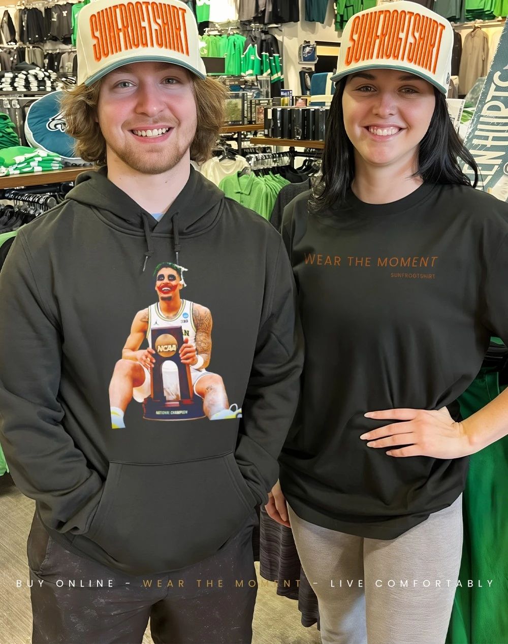 Yaxel Lendeborg x Joker Michigan Wolverines 2026 National Champions trophy shirt