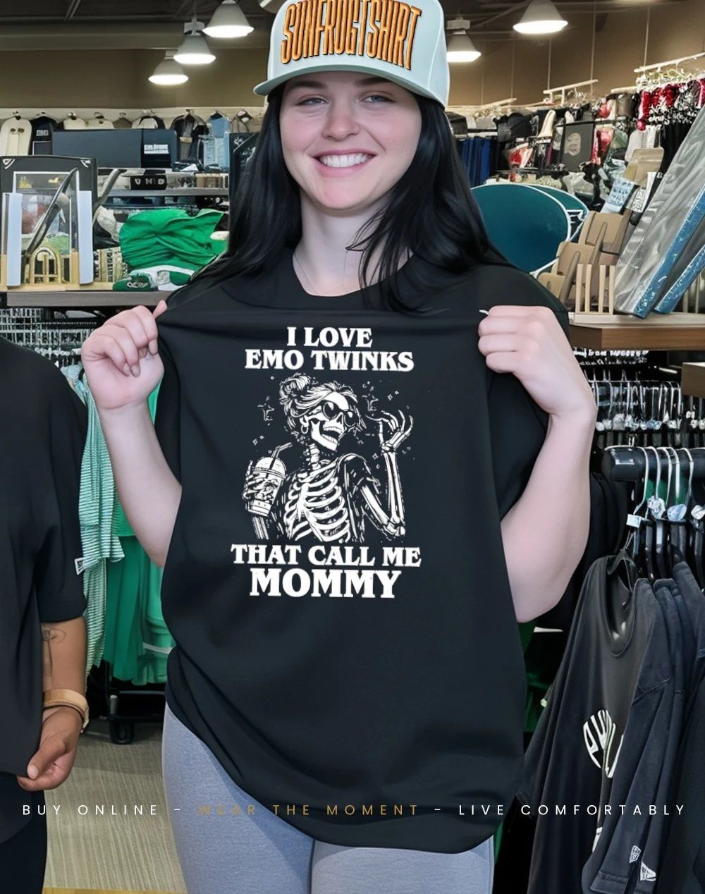 Skeleton I love emo twinks that call me mommy shirt