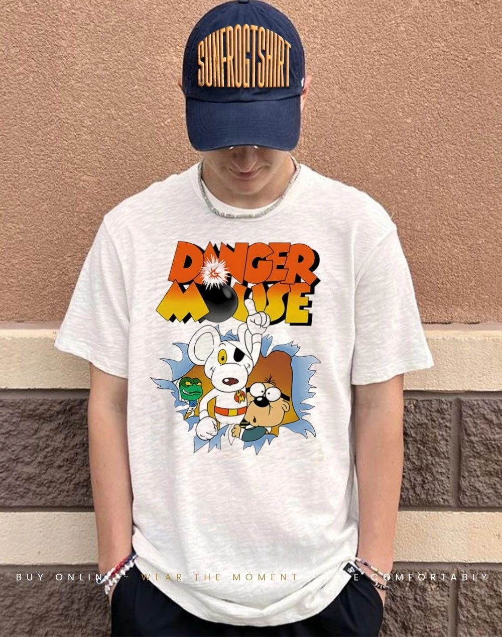 Danger Mouse and Penfold duo retro cartoon shirt