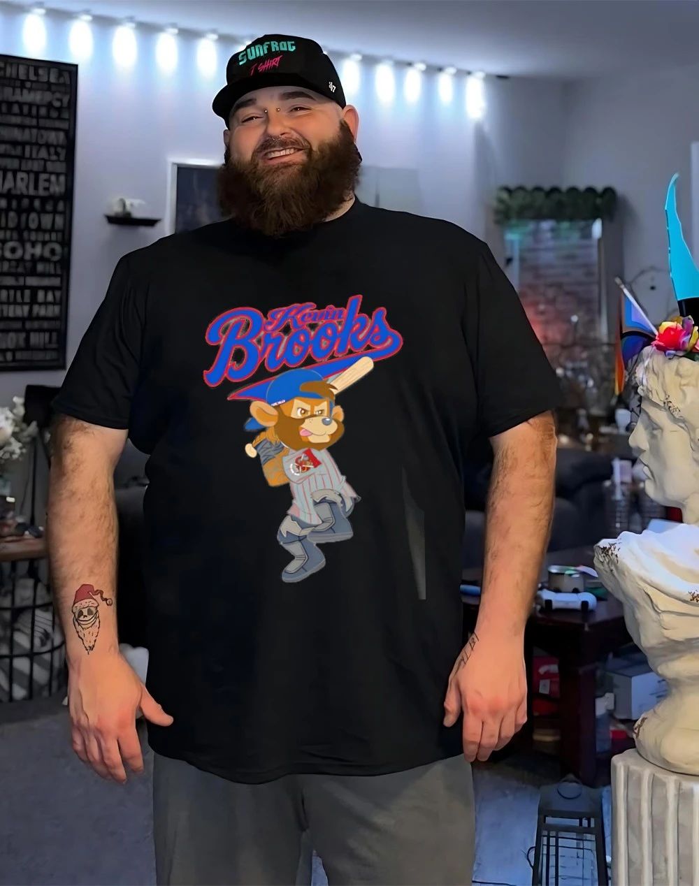 Kevin Brooks Home Run cartoon shirt
