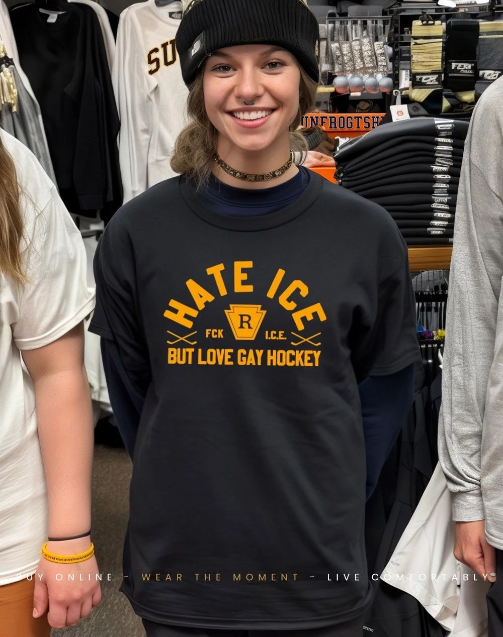Hate ICE but Love Gay Hockey Heated Rivalry Shirt