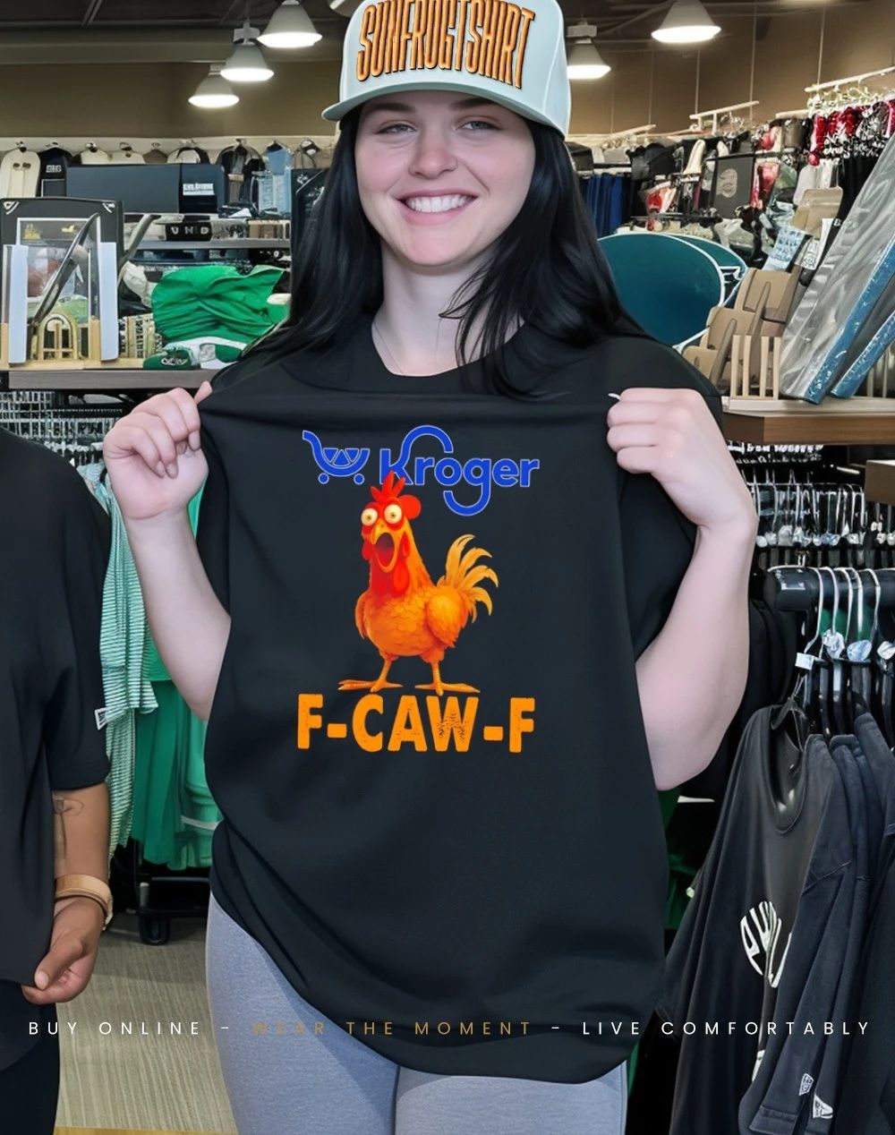 Kroger F-CAW-F Chicken funny shirt