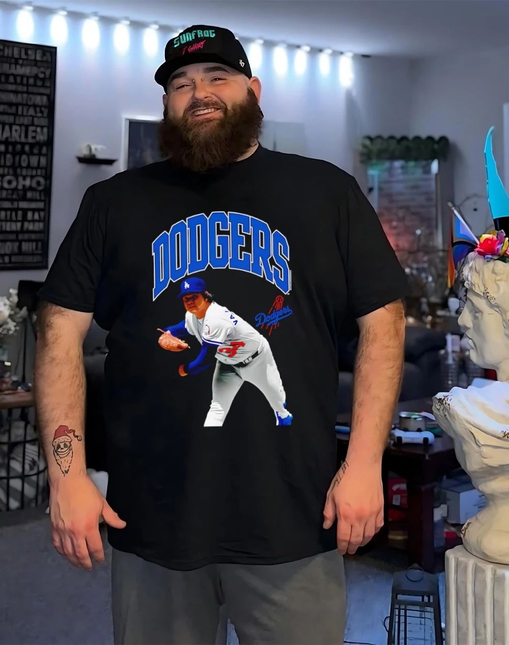 Fernando Valenzuela Los Angeles Dodgers Photo Arch Player shirt