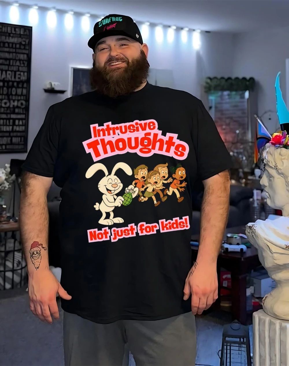 Killer rabbit intrusive thoughts not just for kids shirt