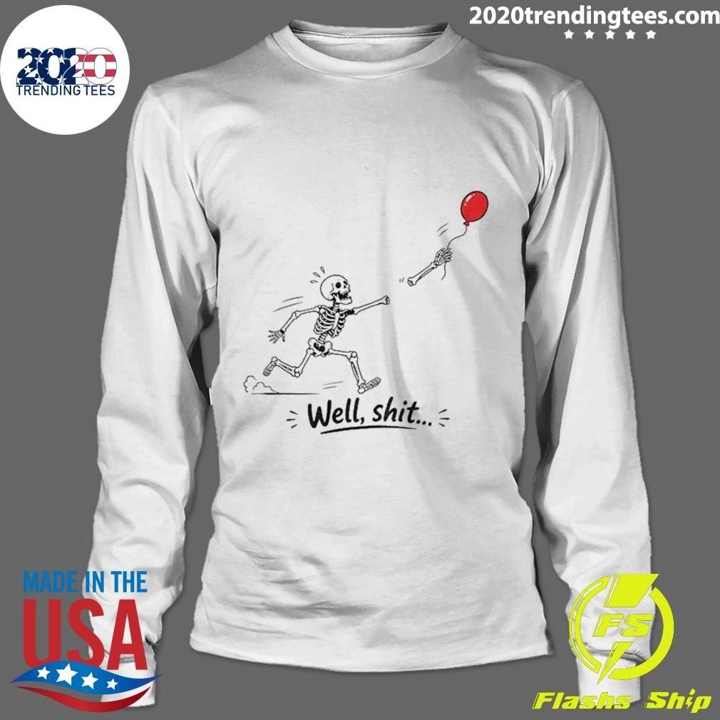 Skeleton Lost Balloon Dark Humor Halloween Shirt