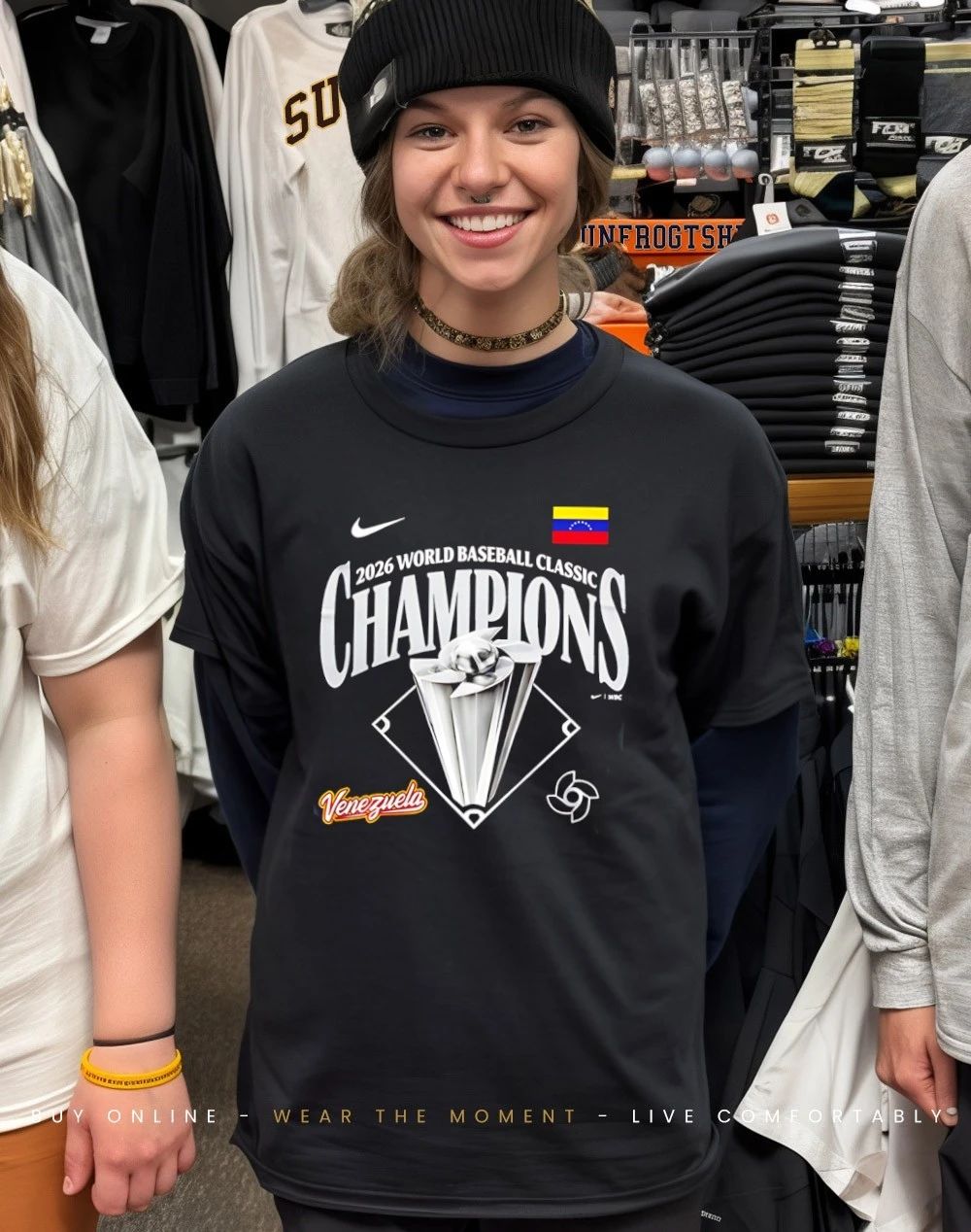 Venezuela Team 2026 World Baseball Classic Champions trophy shirt