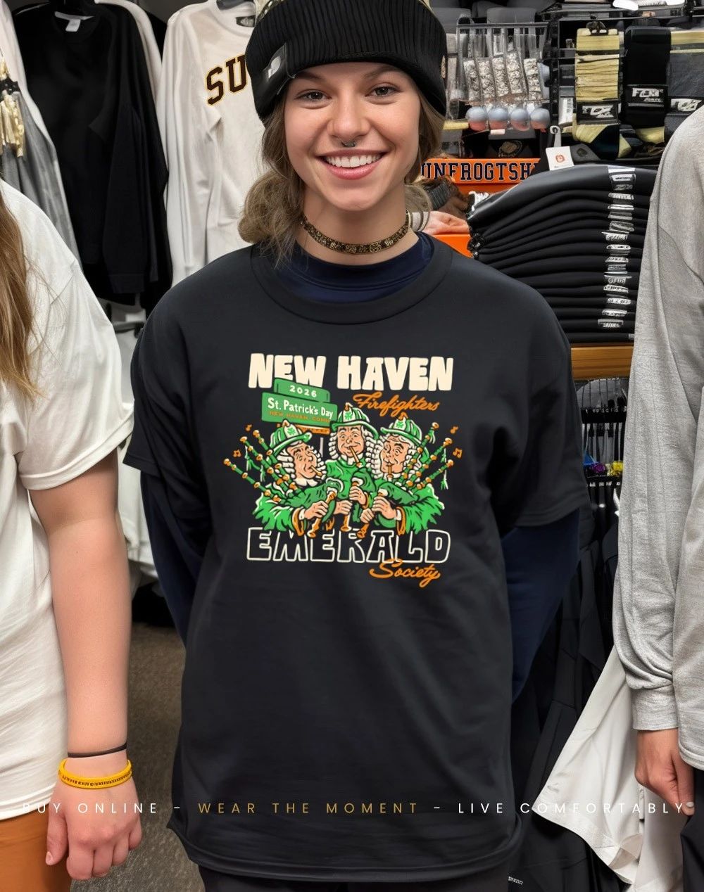 New Haven Firefighters Emerald society 2026 St. Patrick’s Day shirt