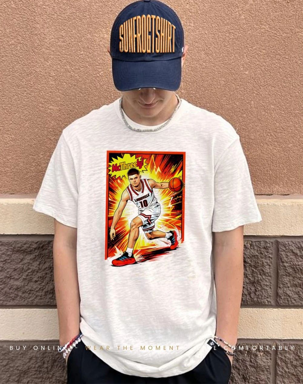 Isaac McKneely Louisville Cardinals Illustrated comic shirt