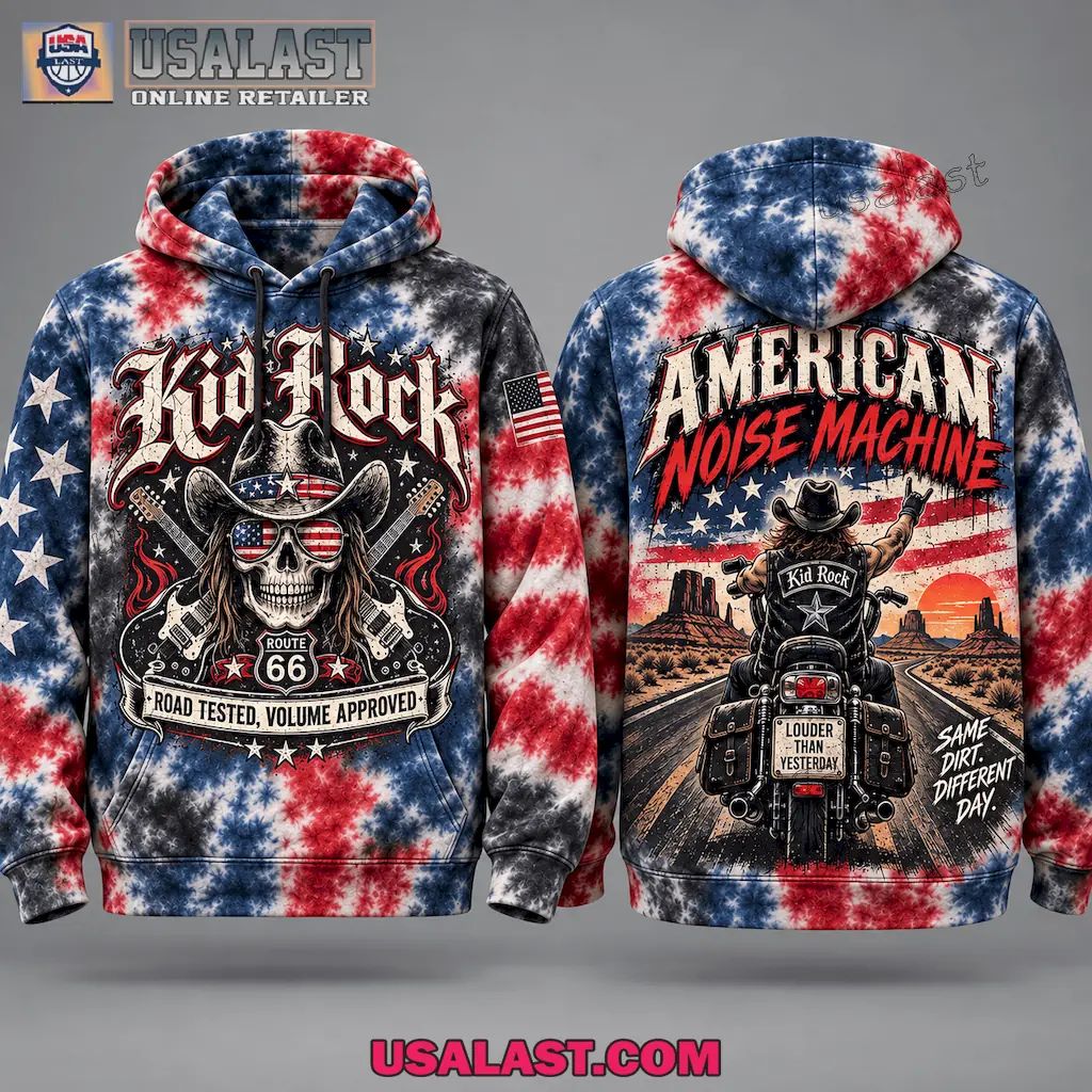 Kid Rock American Noise Machine Biker Hoodie for Road-Tested Rebels