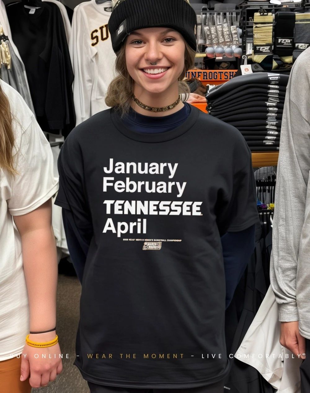 Tennessee Volunteers MBB & WBB 2026 March Madness Month January February Tennessee April shirt