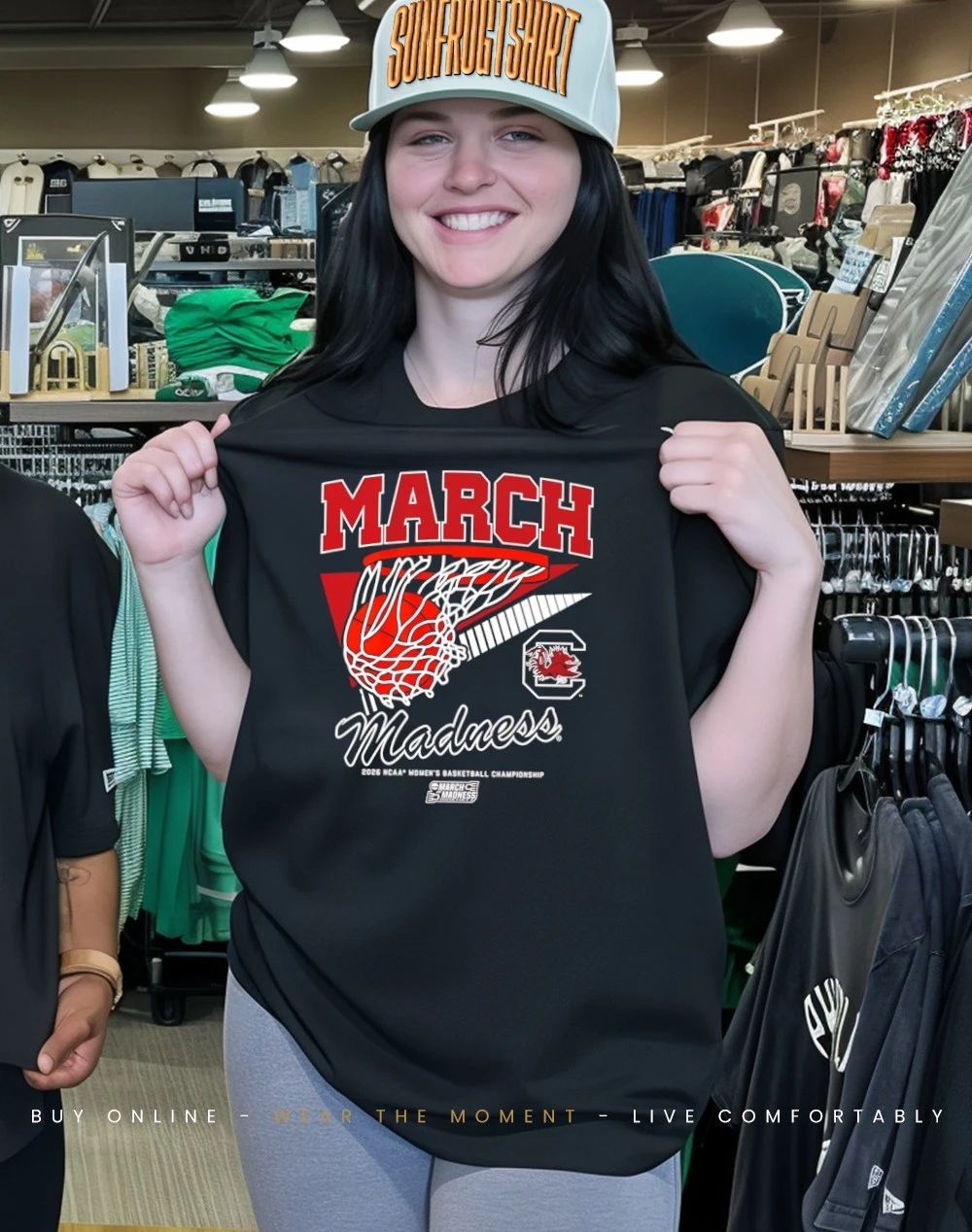South Carolina Gamecocks WBB 2026 March Madness Retro Swish shirt