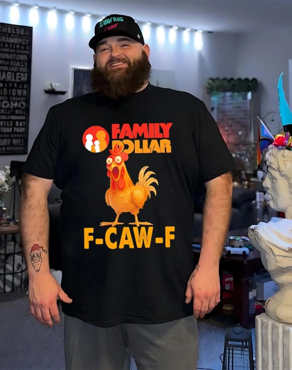 Family Dollar F-CAW-F Chicken funny shirt