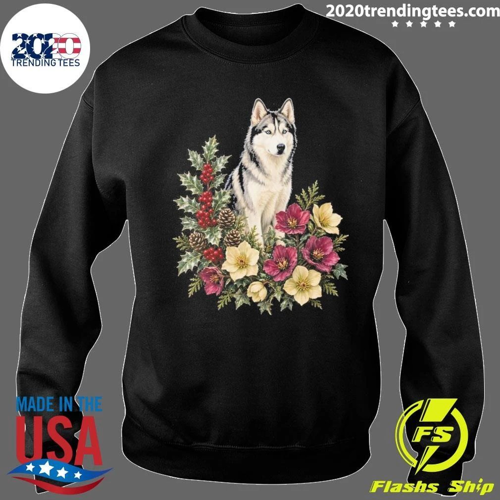 Siberian Husky Dog Mom Christmas Sweater Shirt