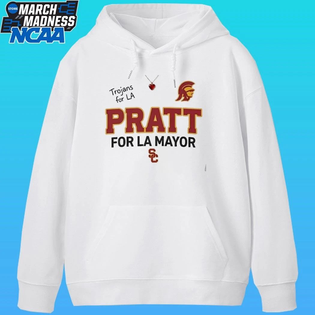 Trojans For La Pratt For La Mayor Shirt