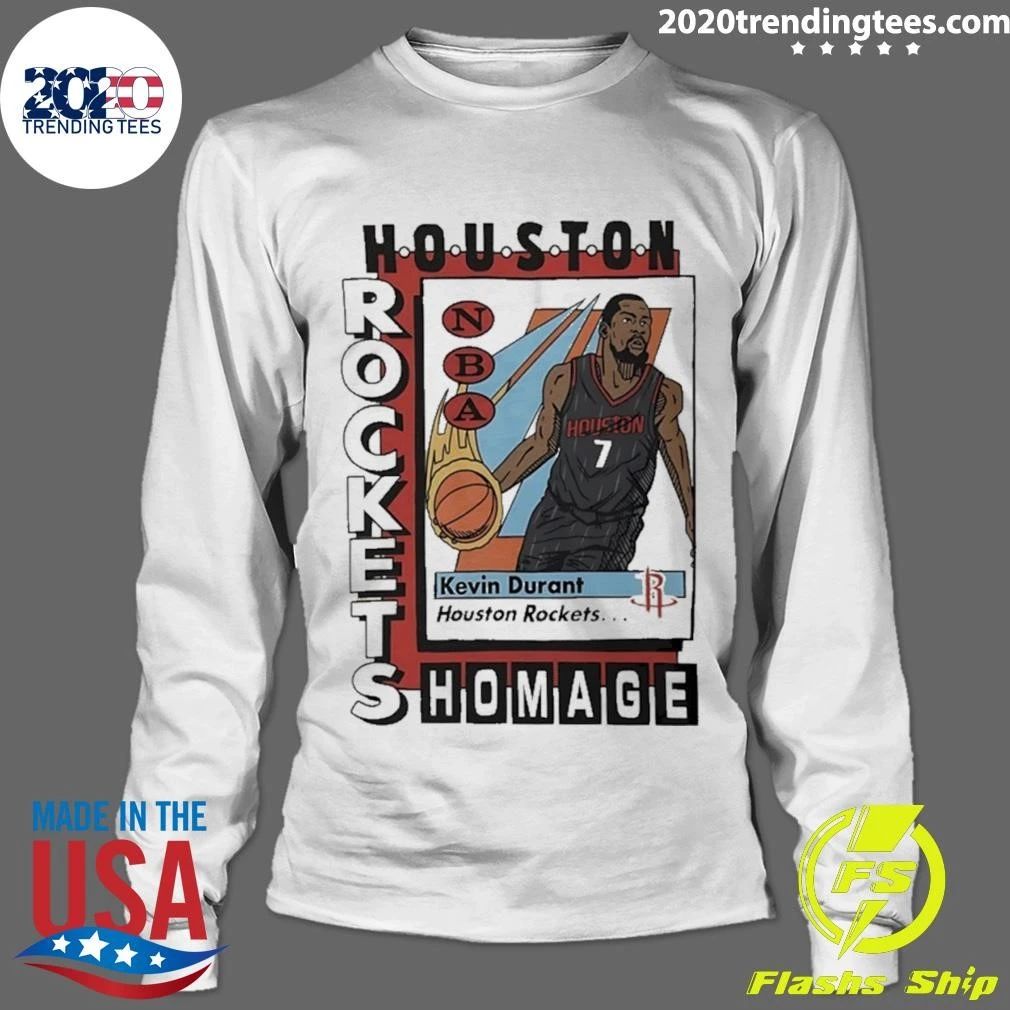 Houston Rockets Kevin Durant NBA Basketball Trading Card Shirt