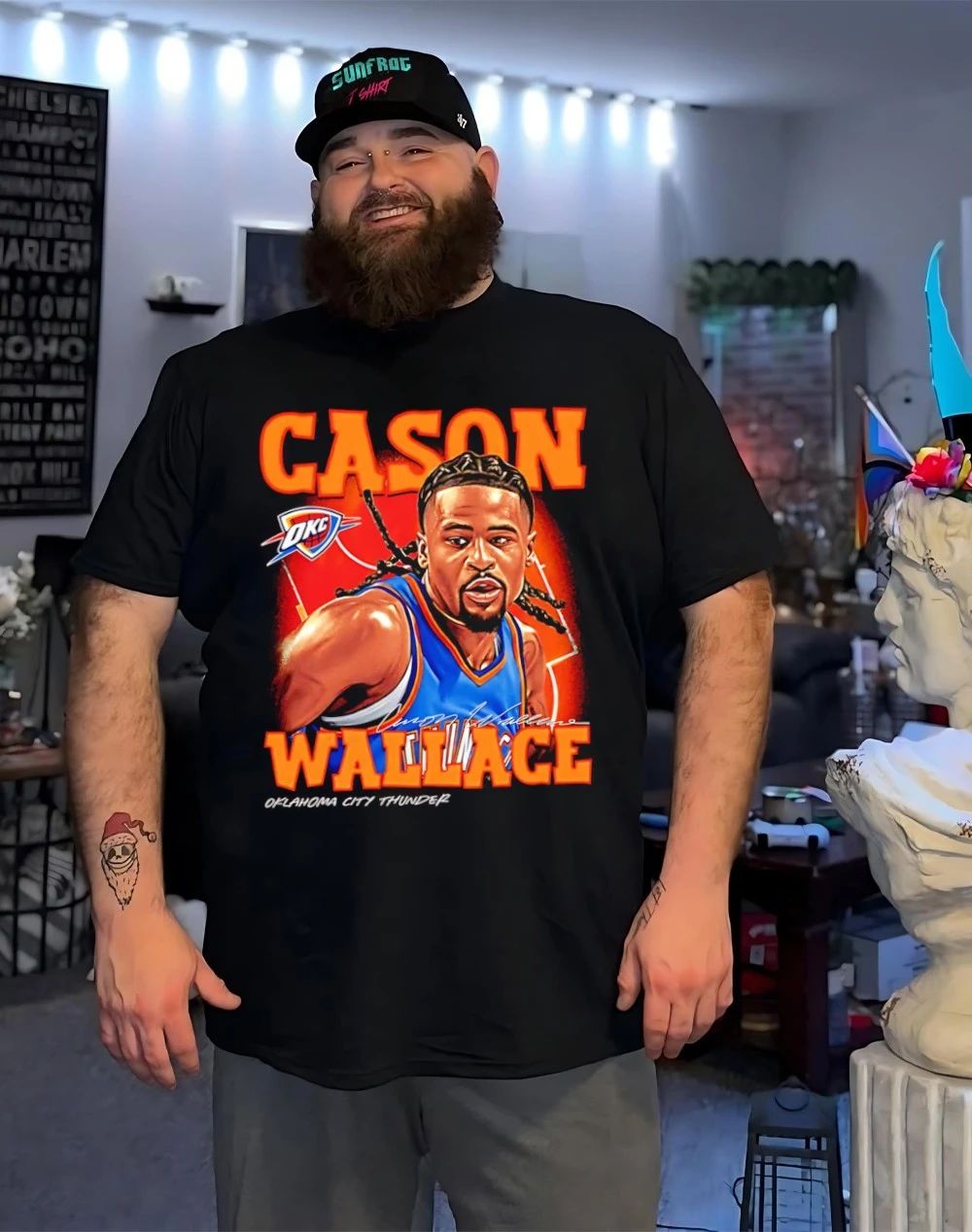Cason Wallace Oklahoma City Thunder Airbrush shirt