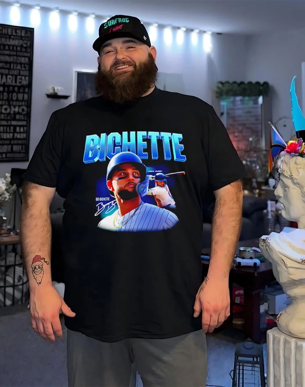 Bo Bichette New York Mets NYM signature graphic shirt