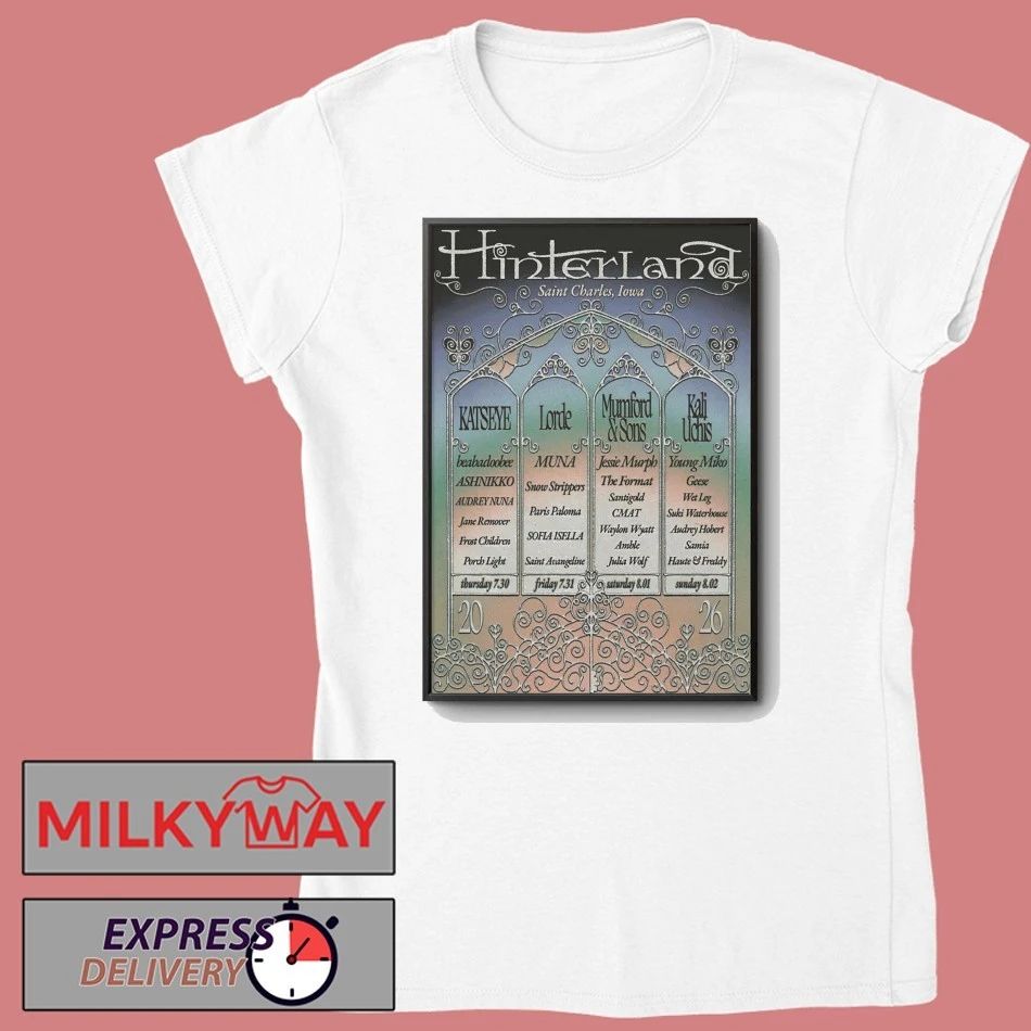 Hinterland St. Charles Iowa Jul 30-Aug 2 2026 Poster shirt