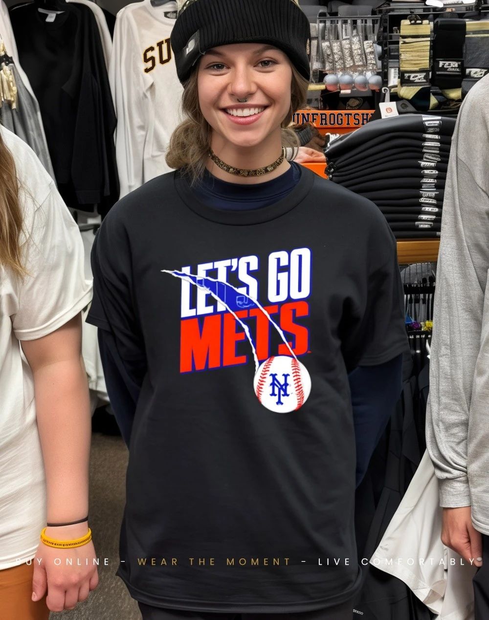 New York Mets Let’s Go Mets Royal Splitter shirt