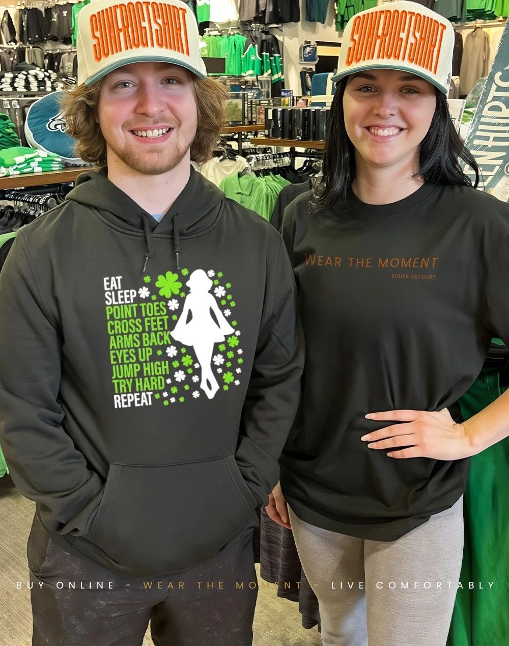 Eat Sleep Point Toes Cross Feet Irish Step Dancer shirt