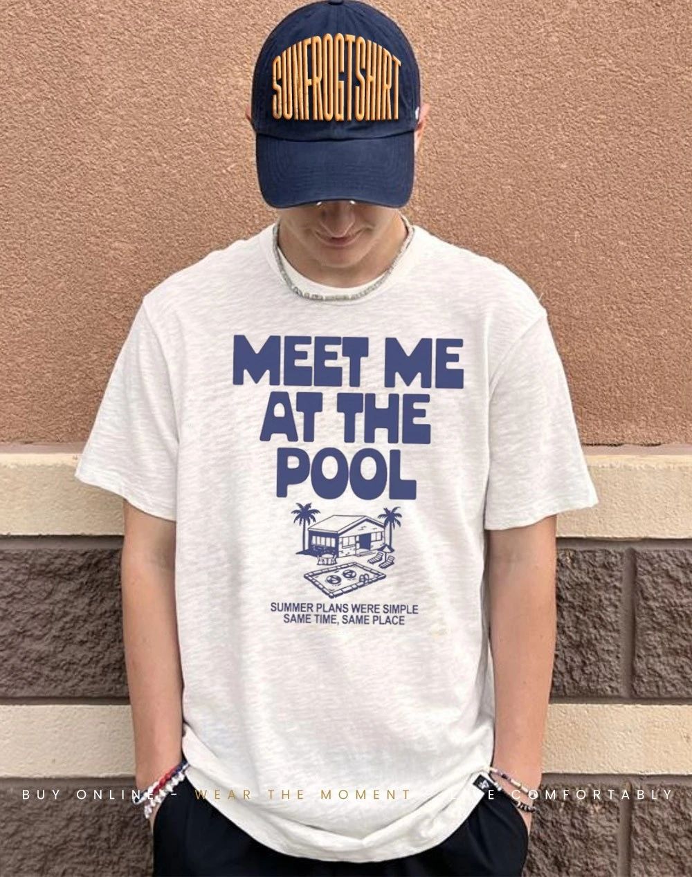 Meet me at the Pool summer plans were simple same time same place shirt