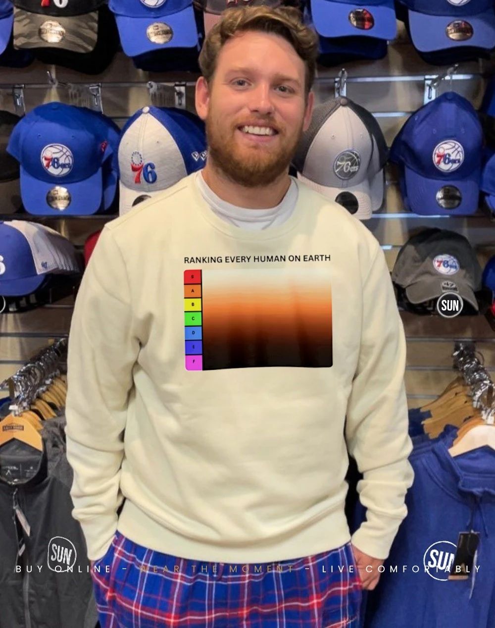 Ranking every human on earth shirt