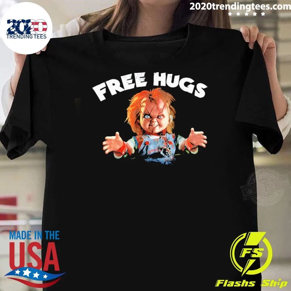 Chucky Free Hugs Horror Movie Tee Shirt