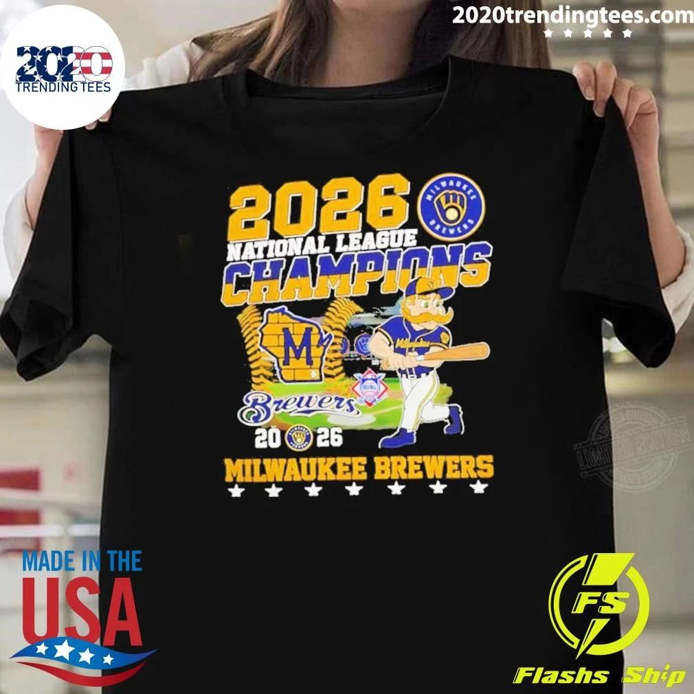 2026 National League Champions Milwaukee Brewers Mascot Shirt
