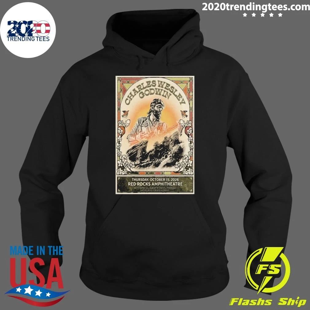 Charles Wesley Godwin Red Rocks Amphitheatre October 15 2026 Concert Shirt